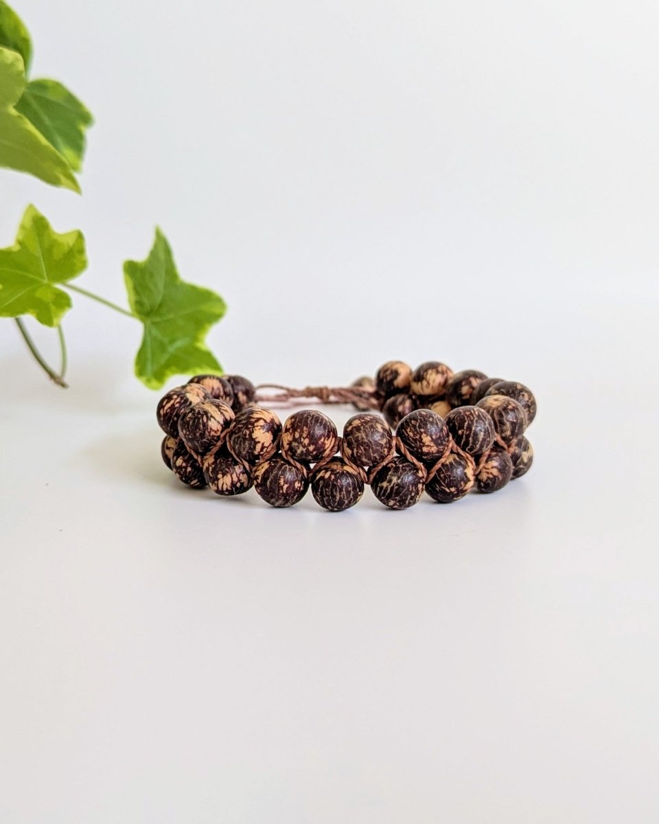 EVEREST — Handmade Double Stranded Acai Seed Bracelet - The Happy Elephant - Tagua Jewellery