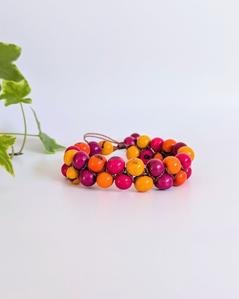 EVEREST — Handmade Double Stranded Acai Seed Bracelet - The Happy Elephant - Tagua Jewellery