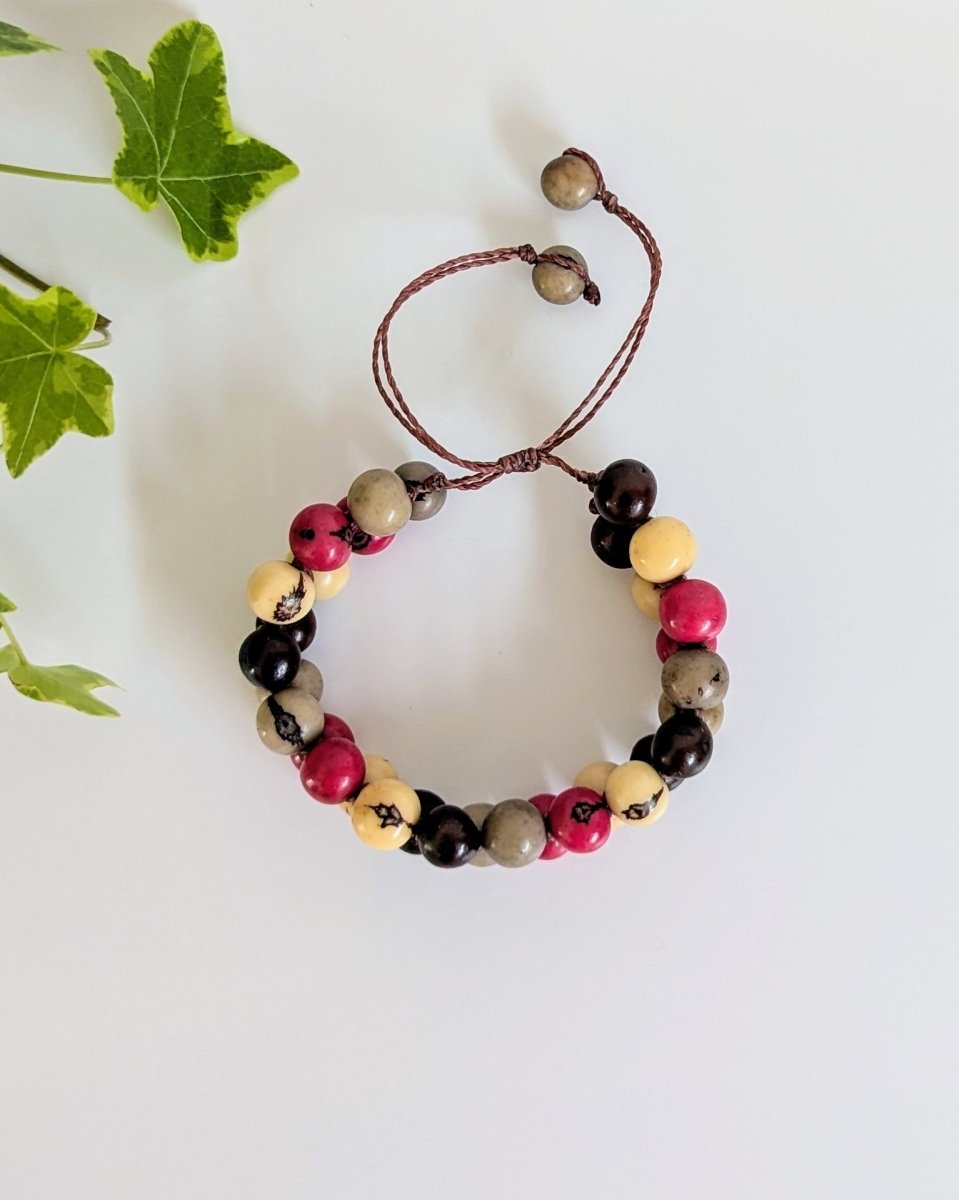 EVEREST — Handmade Double Stranded Acai Seed Bracelet - The Happy Elephant - Tagua Jewellery