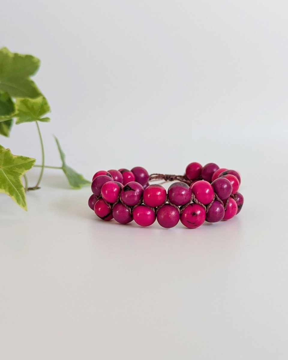 EVEREST — Handmade Double Stranded Acai Seed Bracelet - The Happy Elephant - Tagua Jewellery