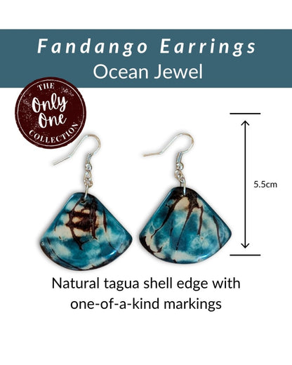 FANDANGO — Handmade Tagua Earrings — 'Only One' - The Happy Elephant - Tagua Jewellery