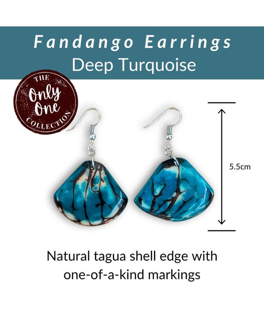 FANDANGO — Handmade Tagua Earrings — 'Only One' - The Happy Elephant - Tagua Jewellery