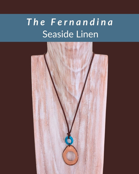 FERNANDINA — Botanical Artisan Pendant Necklace — 'Only One' - The Happy Elephant - Tagua Jewellery