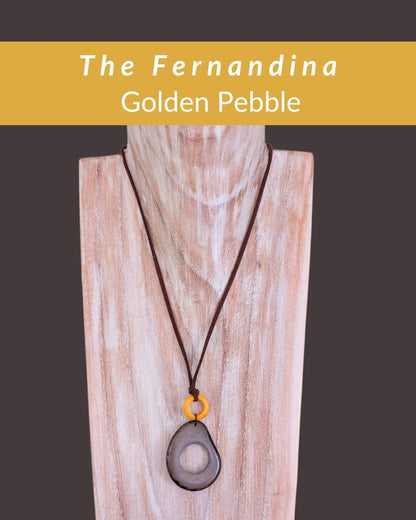 FERNANDINA — Botanical Artisan Pendant Necklace — 'Only One' - The Happy Elephant - Tagua Jewellery