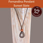 FERNANDINA — Handmade Tagua Pendant Necklace — 'Only One' - The Happy Elephant - Tagua Jewellery