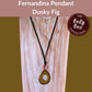 FERNANDINA — Handmade Tagua Pendant Necklace — 'Only One' - The Happy Elephant - Tagua Jewellery