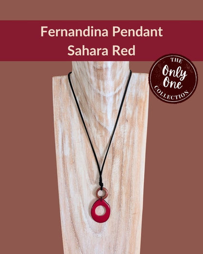 FERNANDINA — Handmade Tagua Pendant Necklace — 'Only One' - The Happy Elephant - Tagua Jewellery