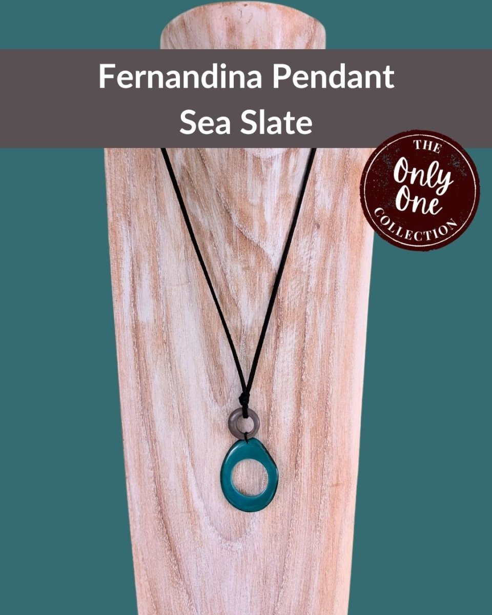 FERNANDINA — Handmade Tagua Pendant Necklace — 'Only One' - The Happy Elephant - Tagua Jewellery