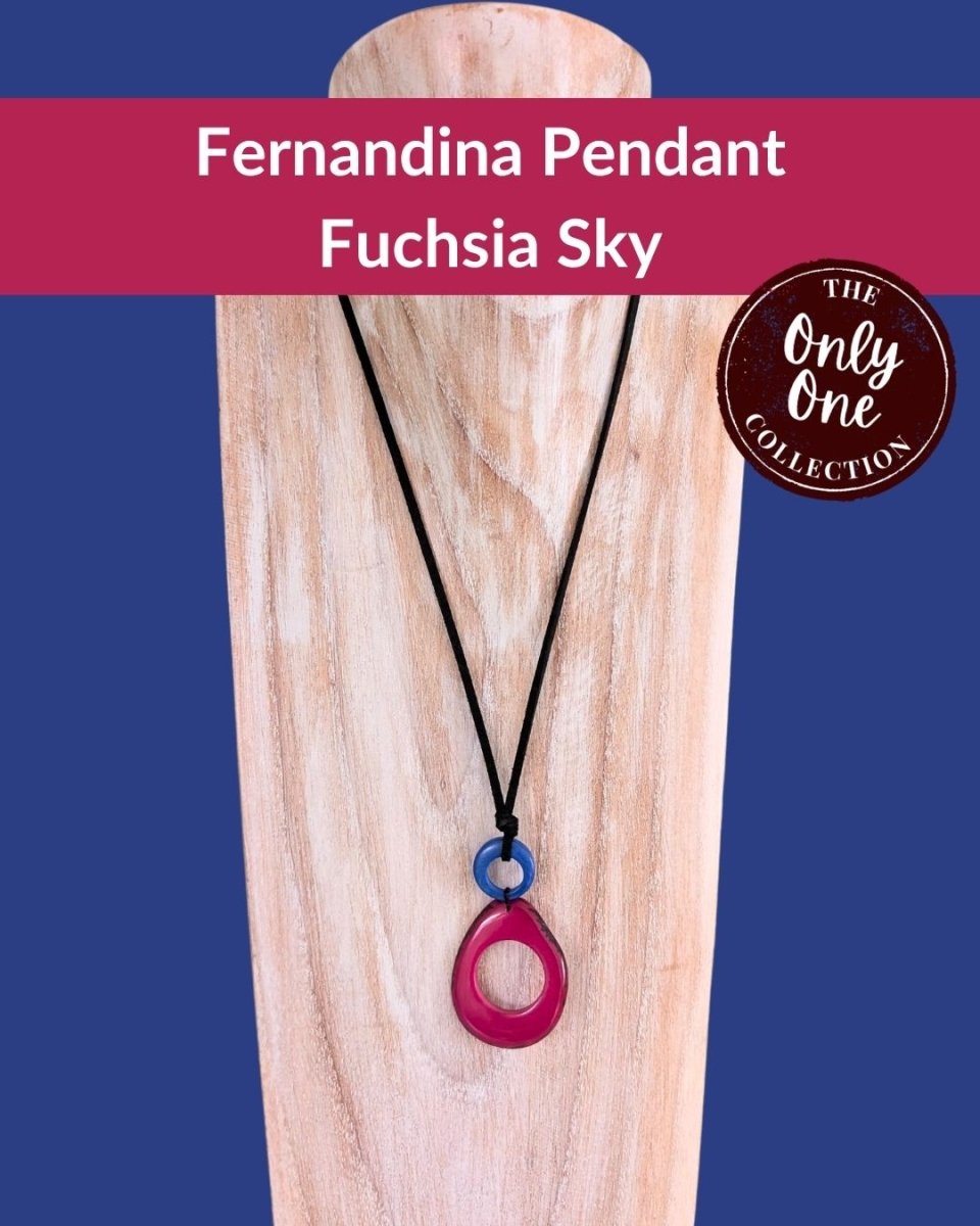 FERNANDINA — Handmade Tagua Pendant Necklace — 'Only One' - The Happy Elephant - Tagua Jewellery