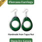 FLOREANA — Handmade Tagua Earrings - The Happy Elephant - Tagua Jewellery