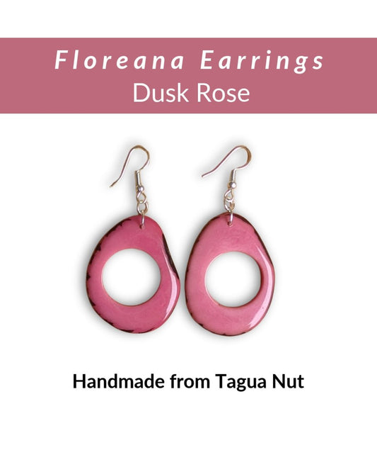FLOREANA · Handmade Tagua Earrings - The Happy Elephant - Tagua Jewellery