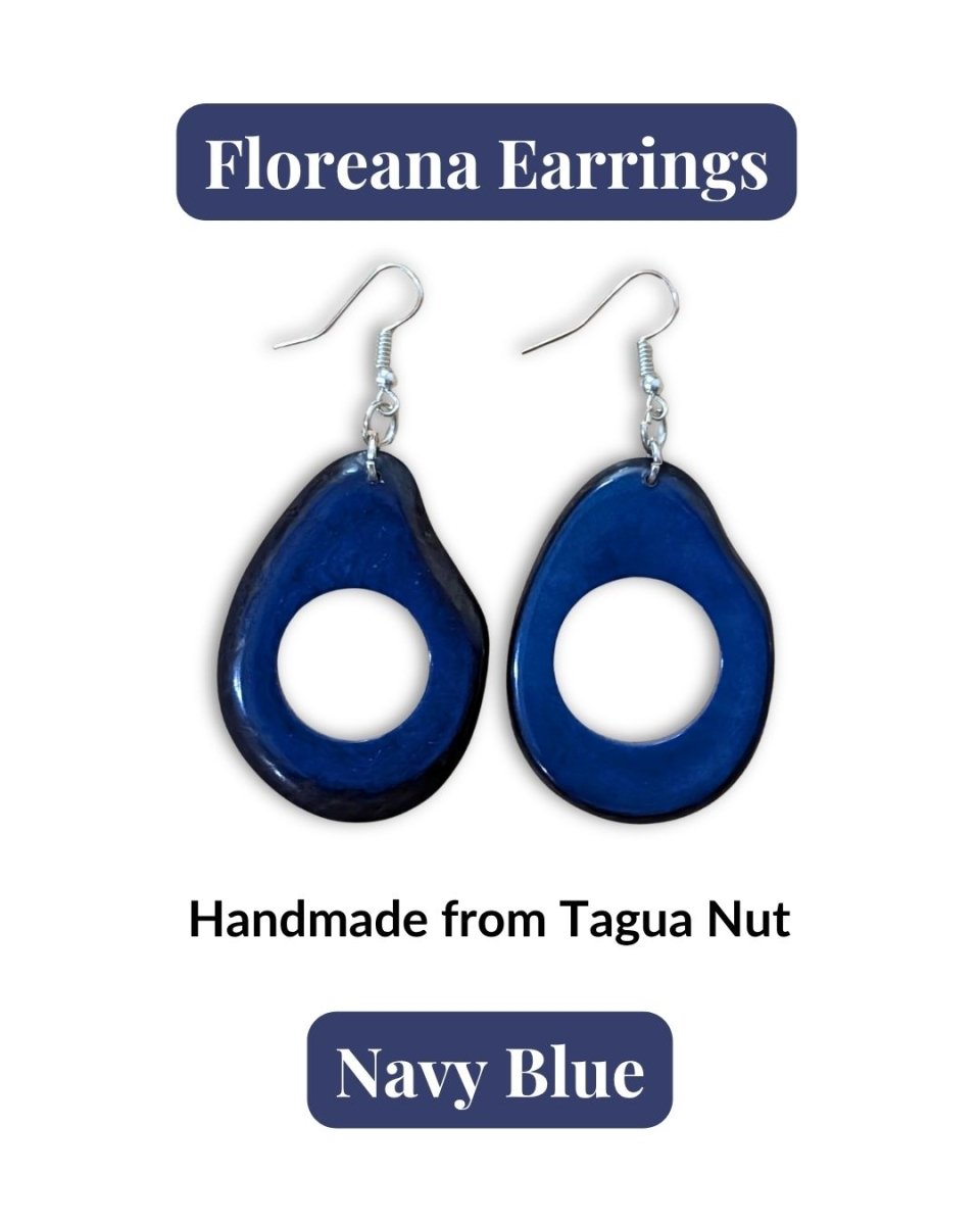 FLOREANA — Handmade Tagua Earrings - The Happy Elephant - Tagua Jewellery