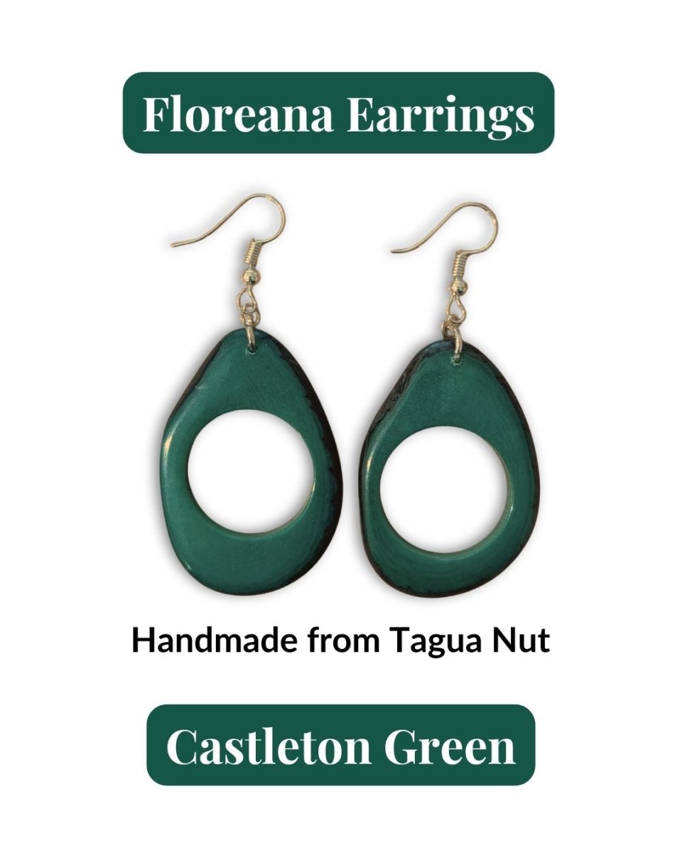 FLOREANA — Handmade Tagua Earrings - The Happy Elephant - Tagua Jewellery