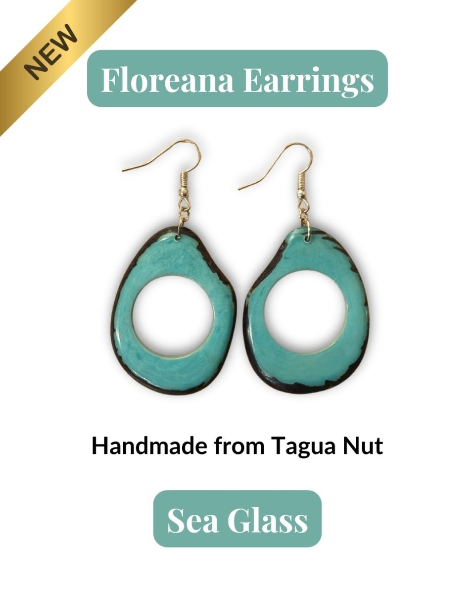 FLOREANA — Handmade Tagua Earrings - The Happy Elephant - Tagua Jewellery