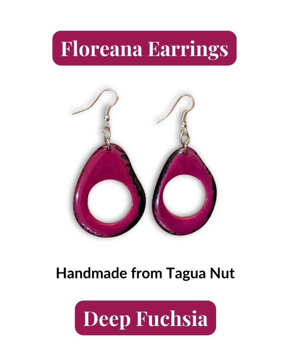 FLOREANA — Handmade Tagua Earrings - The Happy Elephant - Tagua Jewellery