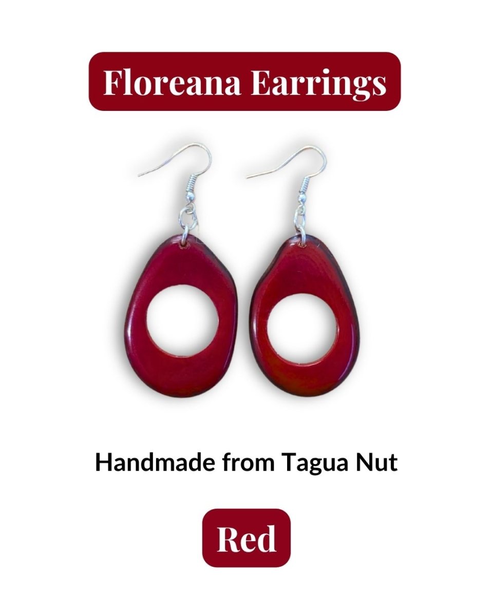 FLOREANA — Handmade Tagua Earrings - The Happy Elephant - Tagua Jewellery