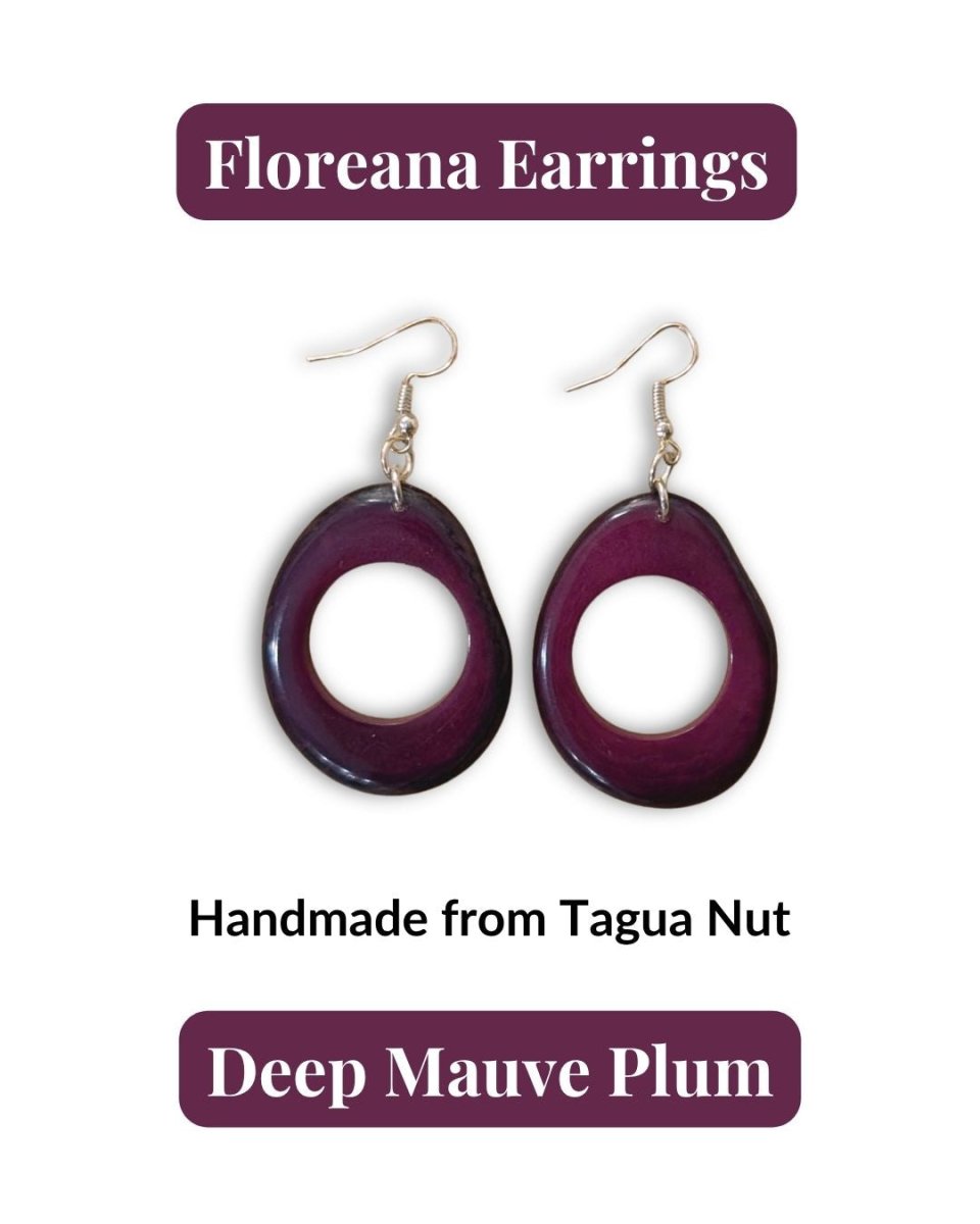 FLOREANA — Handmade Tagua Earrings - The Happy Elephant - Tagua Jewellery