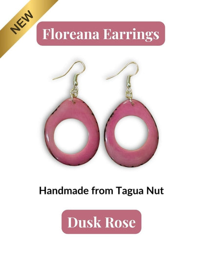 FLOREANA — Handmade Tagua Earrings - The Happy Elephant - Tagua Jewellery