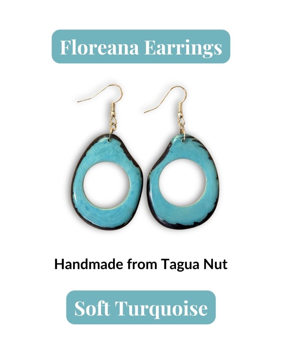 FLOREANA — Handmade Tagua Earrings - The Happy Elephant - Tagua Jewellery