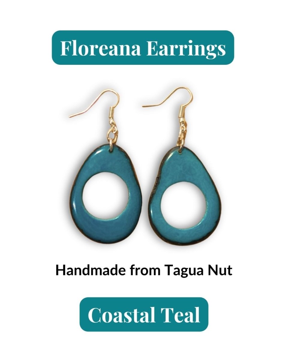 FLOREANA — Handmade Tagua Earrings - The Happy Elephant - Tagua Jewellery