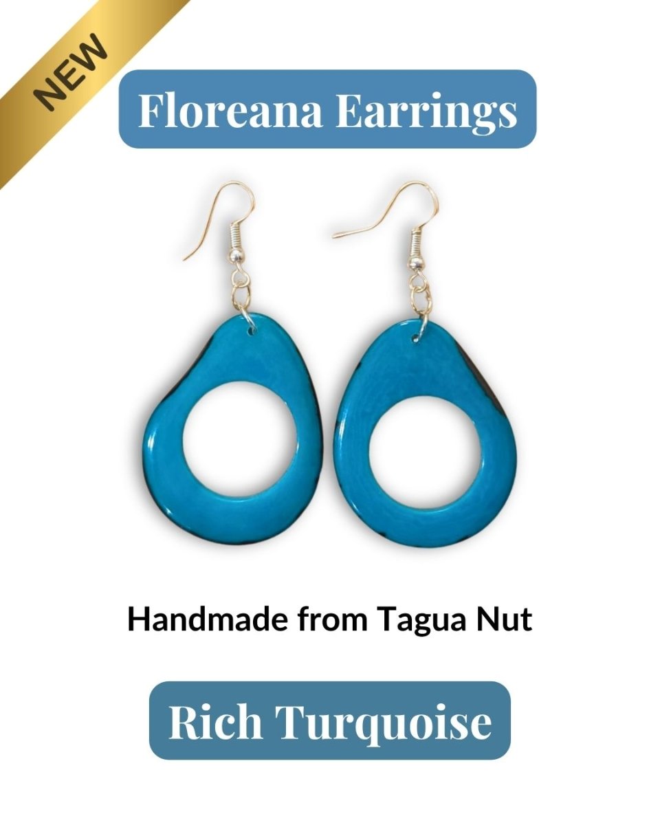 FLOREANA — Handmade Tagua Earrings - The Happy Elephant - Tagua Jewellery