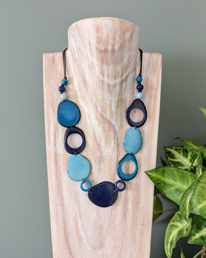 FLOREANA — Handmade Tagua Statement Necklace - The Happy Elephant - Tagua Jewellery