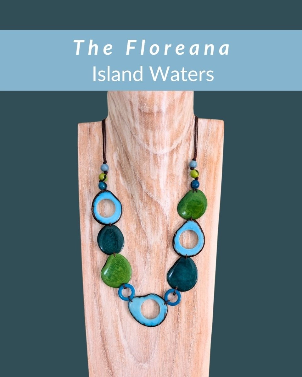 FLOREANA — Handmade Tagua Statement Necklace - The Happy Elephant - Tagua Jewellery