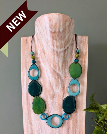 FLOREANA — Handmade Tagua Statement Necklace - The Happy Elephant - Tagua Jewellery