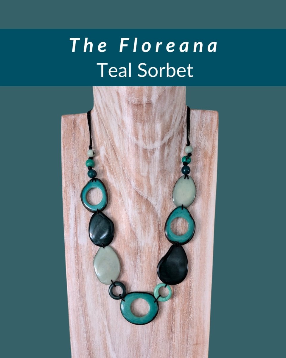 FLOREANA — Handmade Tagua Statement Necklace — 'Only One' - The Happy Elephant - Tagua Jewellery