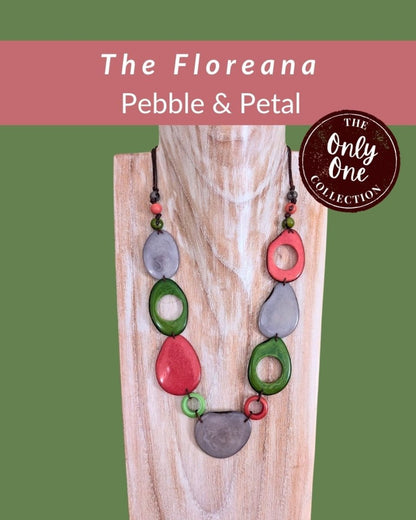 FLOREANA — Handmade Tagua Statement Necklace — 'Only One' - The Happy Elephant - Tagua Jewellery