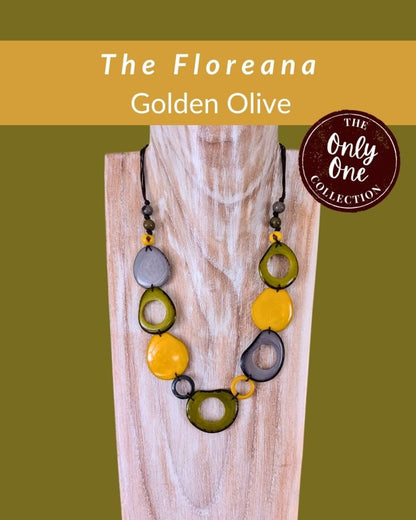 FLOREANA — Handmade Tagua Statement Necklace — 'Only One' - The Happy Elephant - Tagua Jewellery