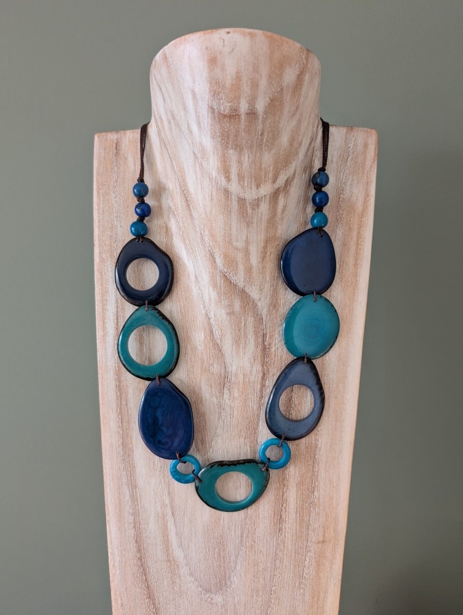 FLOREANA — Handmade Tagua Statement Necklace — 'Only One' - The Happy Elephant - Tagua Jewellery