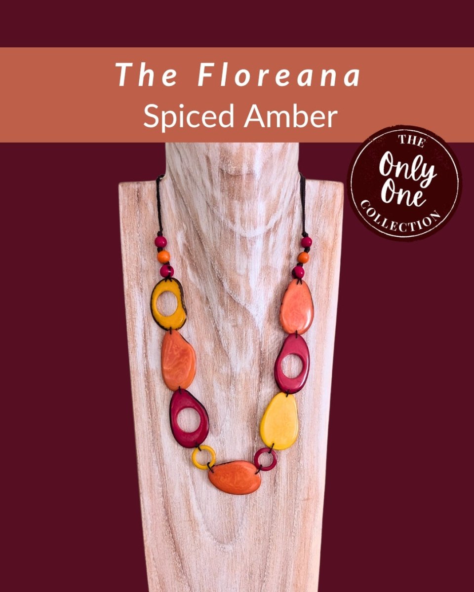 FLOREANA · Tagua Necklace · 'Only One' - The Happy Elephant - Tagua Jewellery
