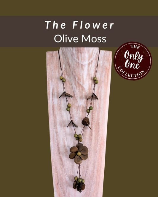 FLOWER — Botanical Artisan Necklace — 'Only One' - The Happy Elephant - Tagua Jewellery