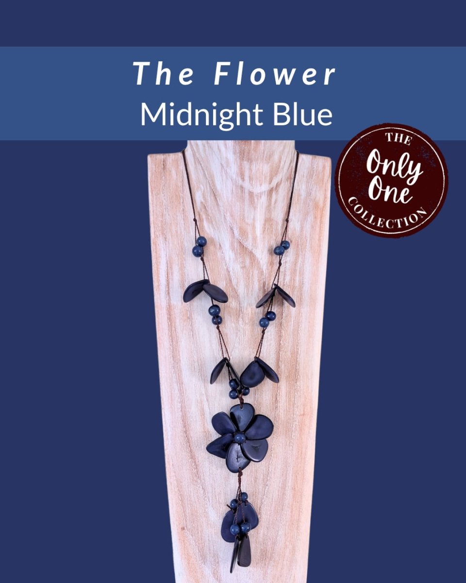 FLOWER — Botanical Artisan Necklace — 'Only One' - The Happy Elephant - Tagua Jewellery