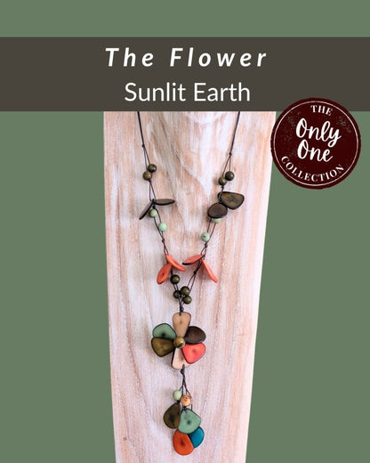 FLOWER — Botanical Artisan Necklace — 'Only One' - The Happy Elephant - Tagua Jewellery