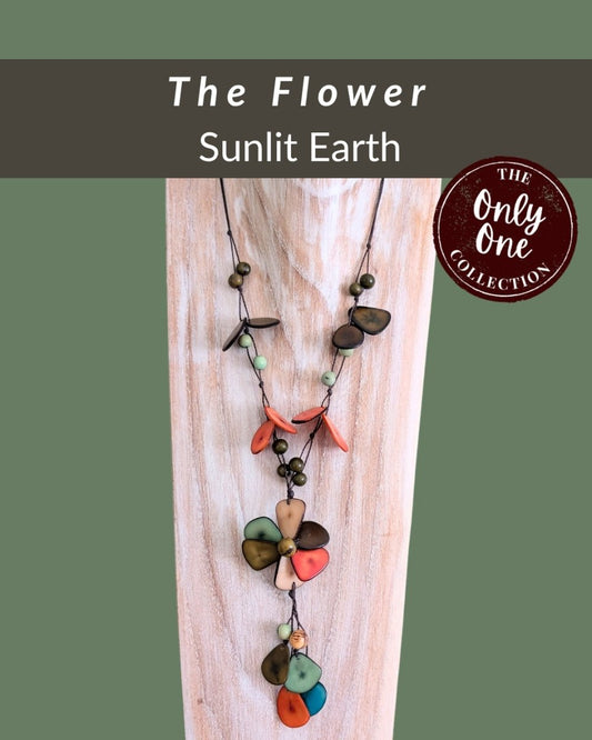 FLOWER — Botanical Artisan Necklace — 'Only One' - The Happy Elephant - Tagua Jewellery