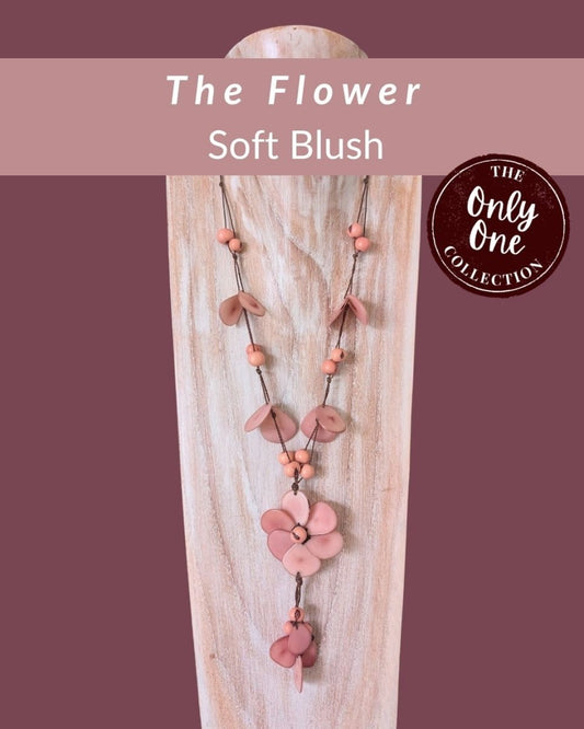 FLOWER — Botanical Artisan Necklace — 'Only One' - The Happy Elephant - Tagua Jewellery