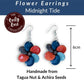 FLOWER — Handmade Tagua Statement Earrings — 'Only One' - The Happy Elephant - Tagua Jewellery