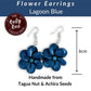 FLOWER — Handmade Tagua Statement Earrings — 'Only One' - The Happy Elephant - Tagua Jewellery