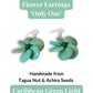 FLOWER — Handmade Tagua Statement Earrings — 'Only One' - The Happy Elephant - Tagua Jewellery