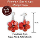FLOWER — Handmade Tagua Statement Earrings — 'Only One' - The Happy Elephant - Tagua Jewellery