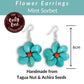 FLOWER — Handmade Tagua Statement Earrings — 'Only One' - The Happy Elephant - Tagua Jewellery