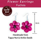 FLOWER — Handmade Tagua Statement Earrings — 'Only One' - The Happy Elephant - Tagua Jewellery