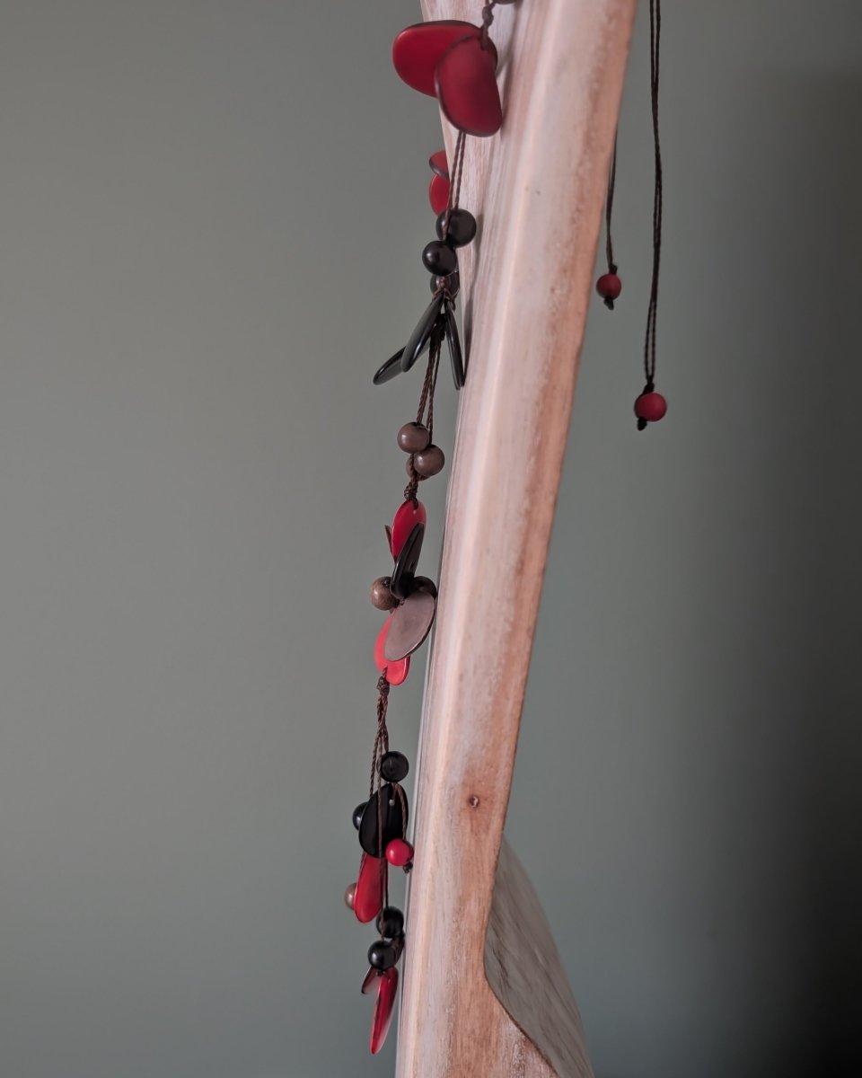 FLOWER — Handmade Tagua Statement Necklace - The Happy Elephant - Tagua Jewellery