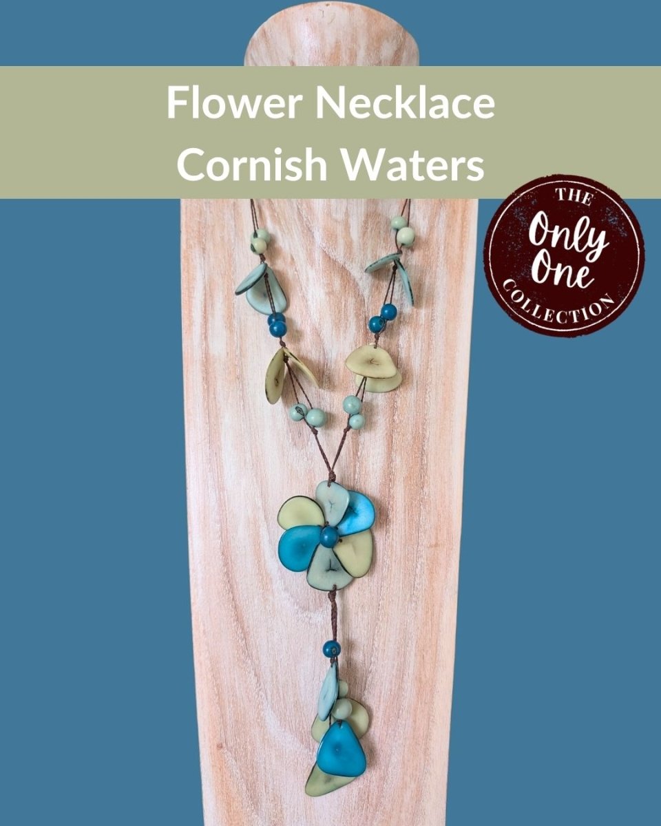 FLOWER — Handmade Tagua Statement Necklace — 'Only One' - The Happy Elephant - Tagua Jewellery