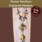 FLOWER — Handmade Tagua Statement Necklace — 'Only One' - The Happy Elephant - Tagua Jewellery