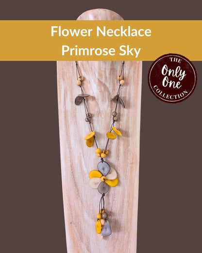 FLOWER — Handmade Tagua Statement Necklace — 'Only One' - The Happy Elephant - Tagua Jewellery