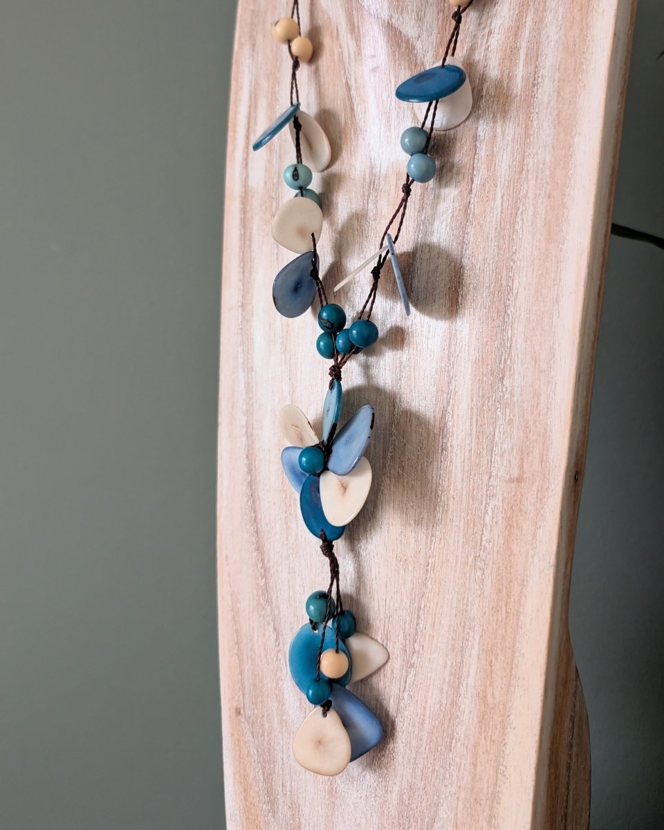 FLOWER — Handmade Tagua Statement Necklace — 'Only One' - The Happy Elephant - Tagua Jewellery