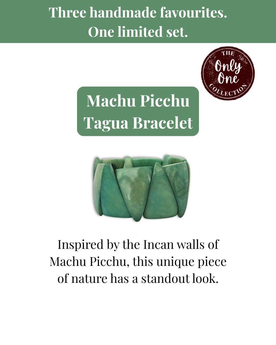 FLOWER JEWELLERY SET — Handmade Tagua Statement Necklace — 'Only One' - The Happy Elephant - Tagua Jewellery